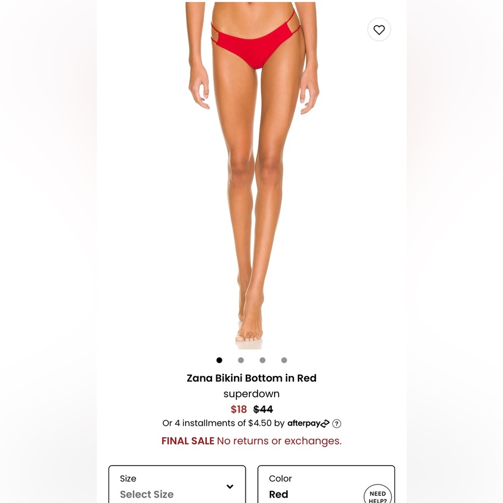 Revolve super down bikini bottom .